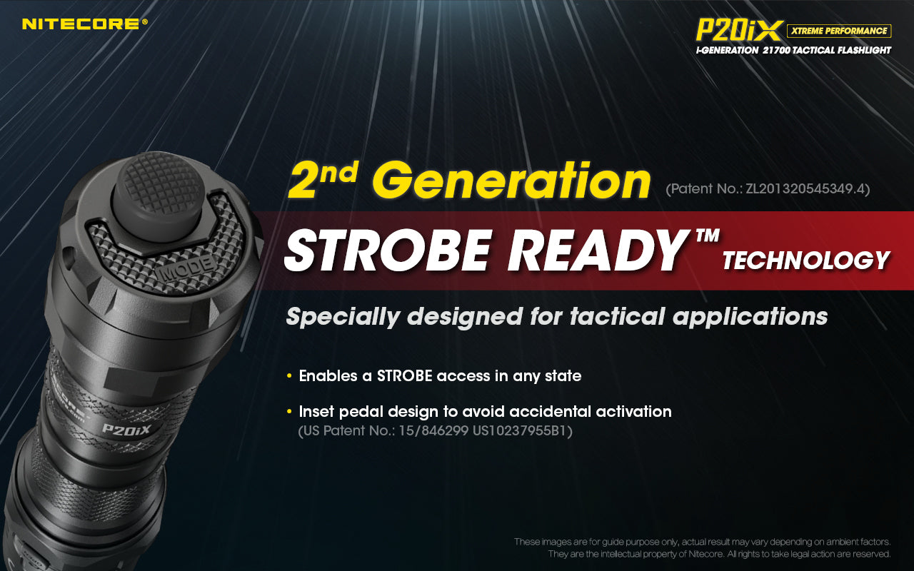 Nitecore P20iX Extreme Performance I Generation21700 Tactical Flashlight with 4000 lumens with second generation strobe ready technology.