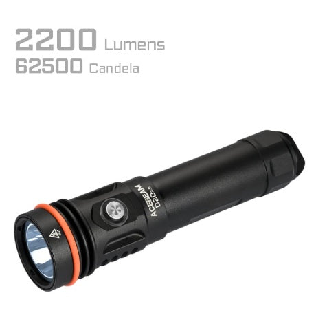 Acebeam D20 2.0 Dive Light – 2200 Lumens, 200M Waterproof