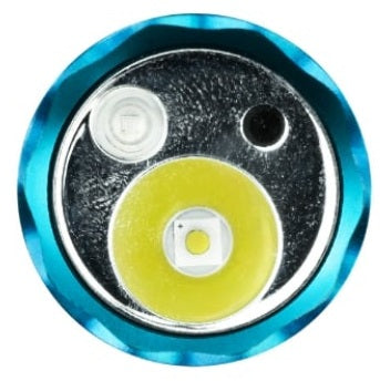 Acebeam K1 EDC Flashlight | Triple Light Source with Cyan 488nm Beam with reflector.