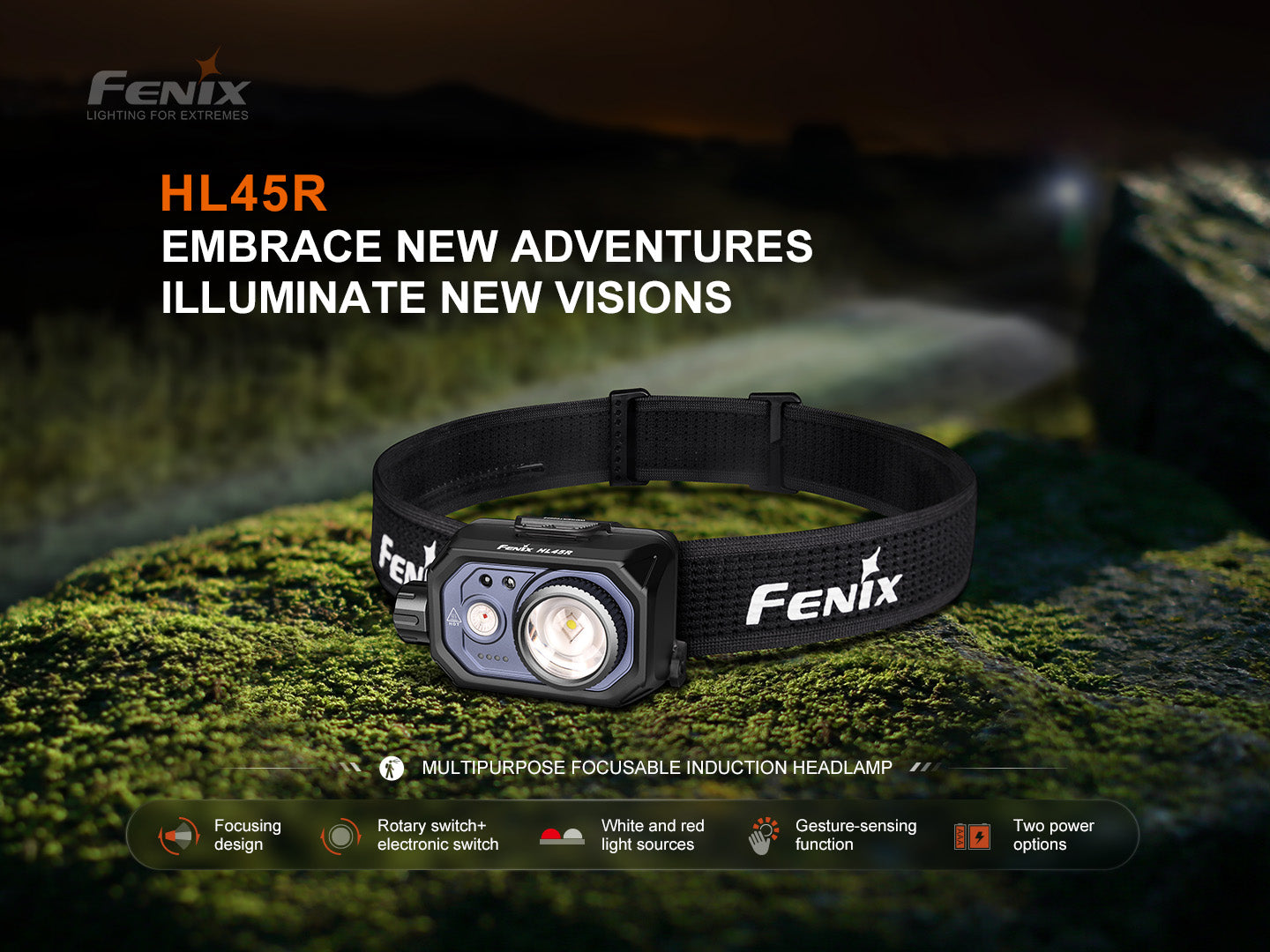 Fenix HL45 Multipurpose Focusable Induction Headlamp