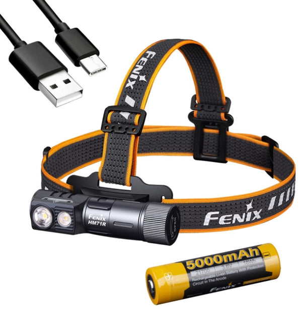 Fenix HM71R High Performance Rechargeable Industrial 21700 Powered Headlamp - 2700 lumens