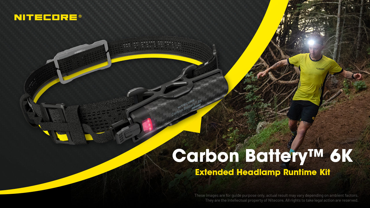 Nitecore Carbon Battery 6K Extended Headlamp Runtime Kit.