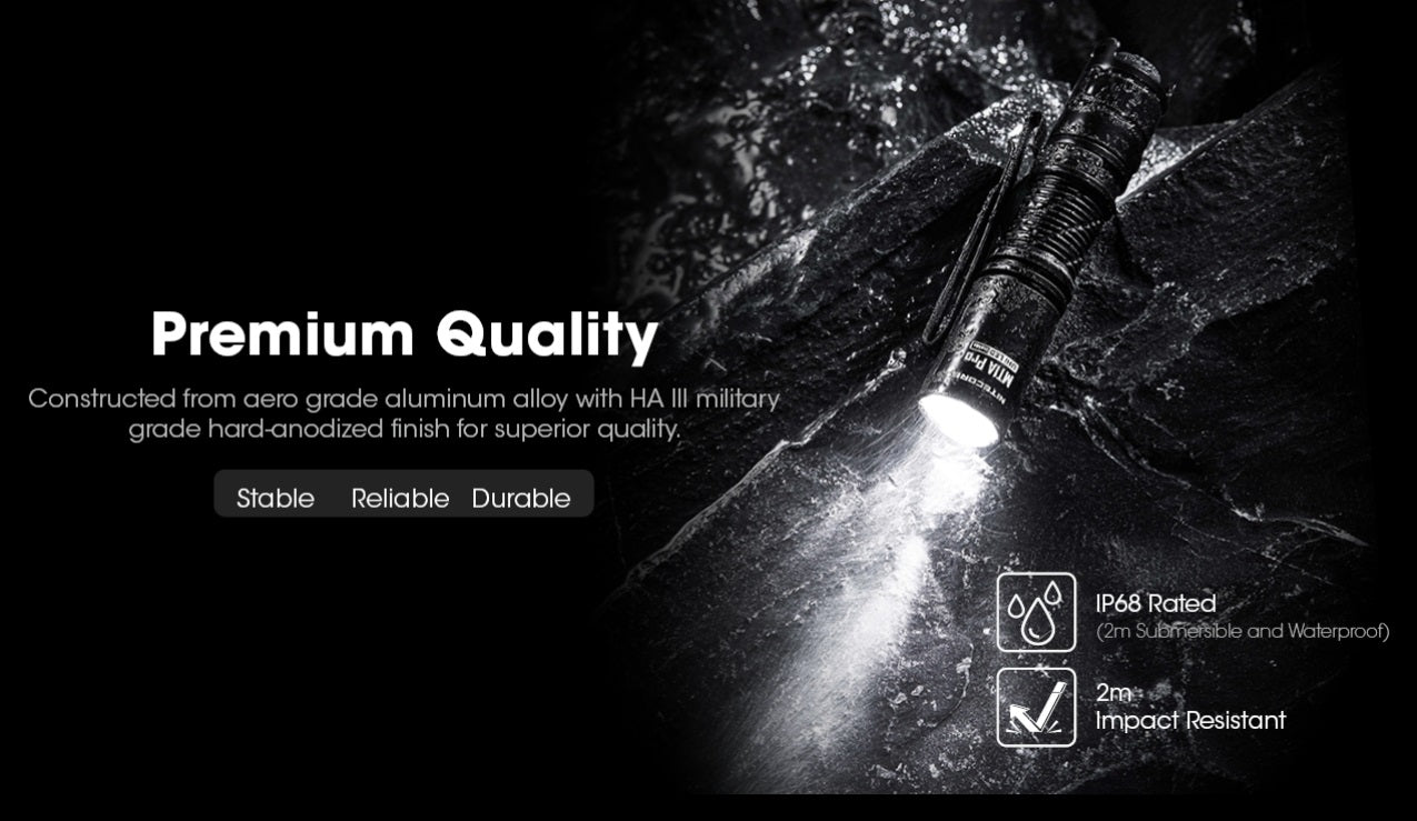 Nitecore MT1A Pro 800 Lumens Rechargeable AA Flashlight