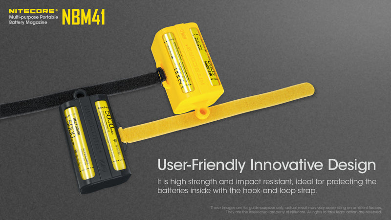 Nitecore NBM41 Multi purpose Portable Battery Magazine for 21700 batteries with user friendly innovative design.