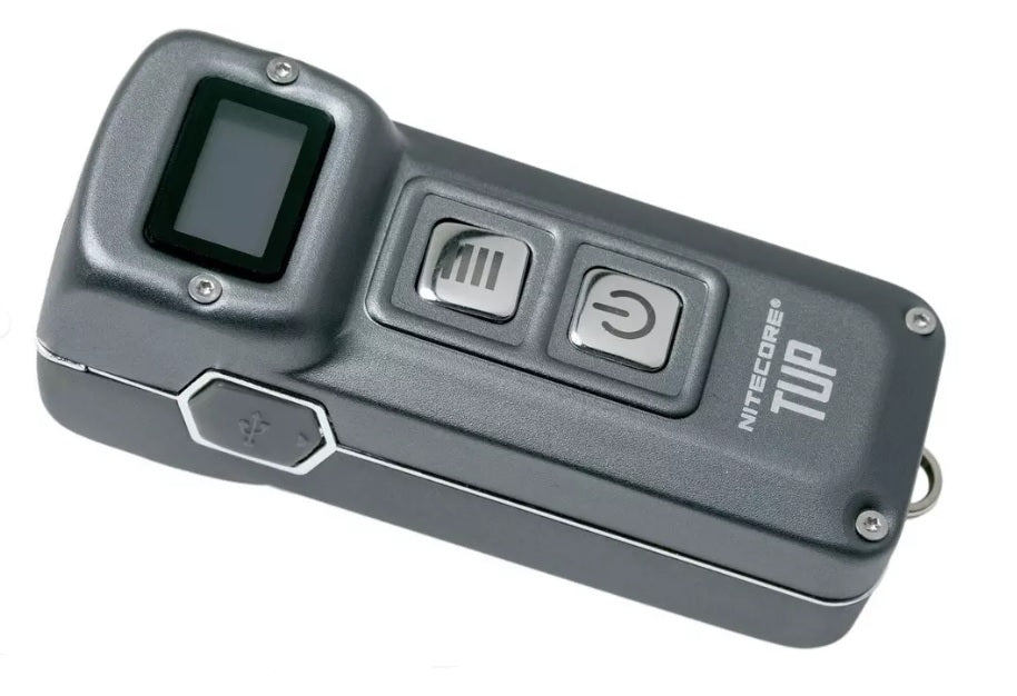 Nitecore TUP Keychain Light in Hi Tech Black or Metallic Gray
