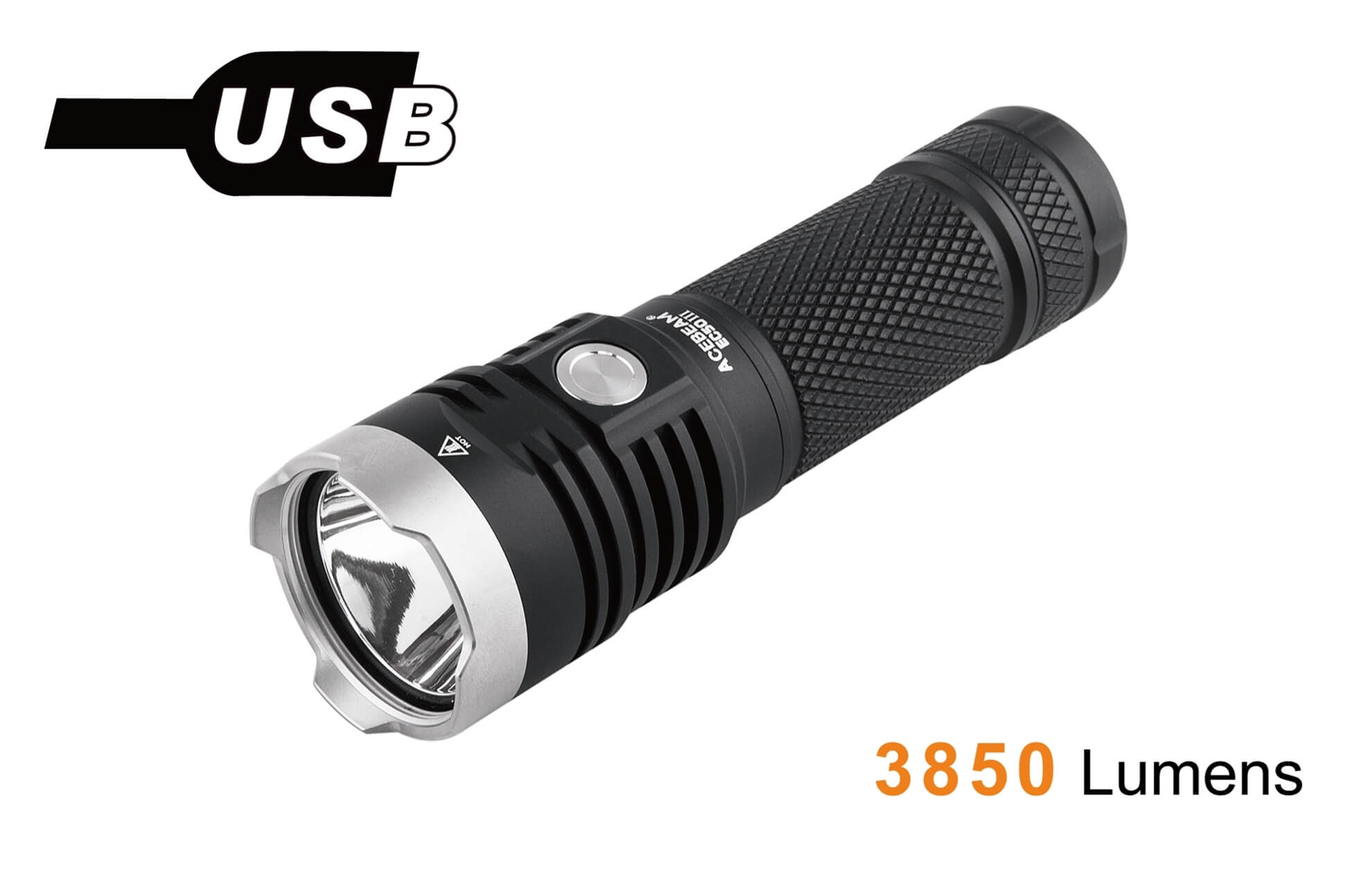 AceBeam EC50 Gen III - 3850 lumens - CREE XHP70.2 CW LED Flashlight