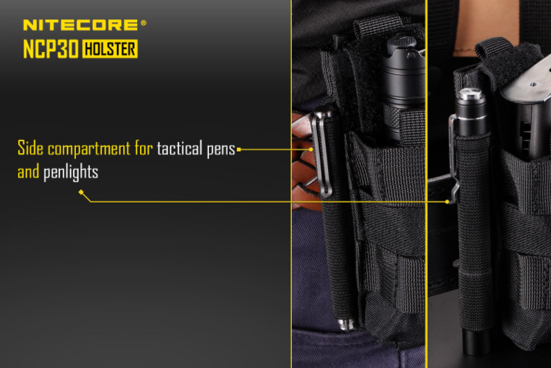 Nitecore NCP30 Flashlight / Pistol Mag Pouch in black
