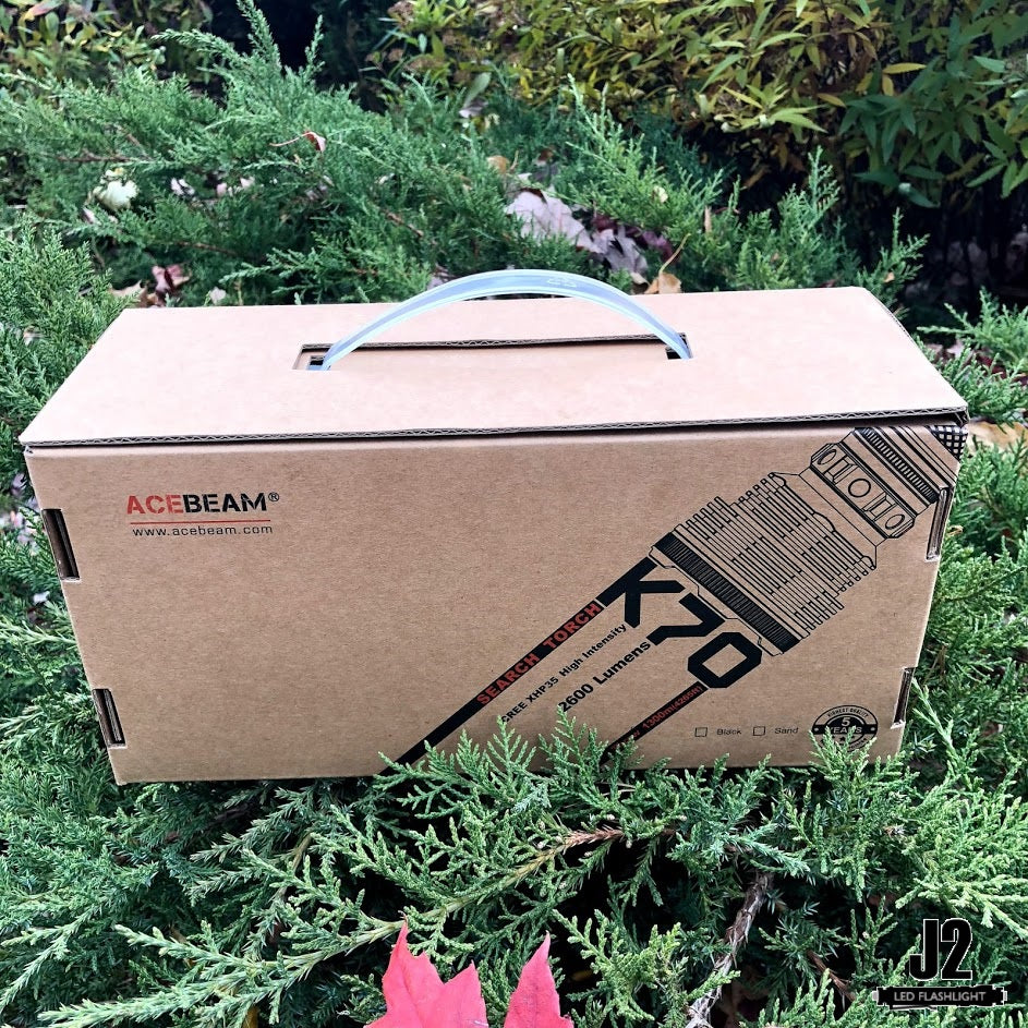 Acebeam K70 Search and Rescue Light with 4 x Acebeam 3100 mAh lithium batteries