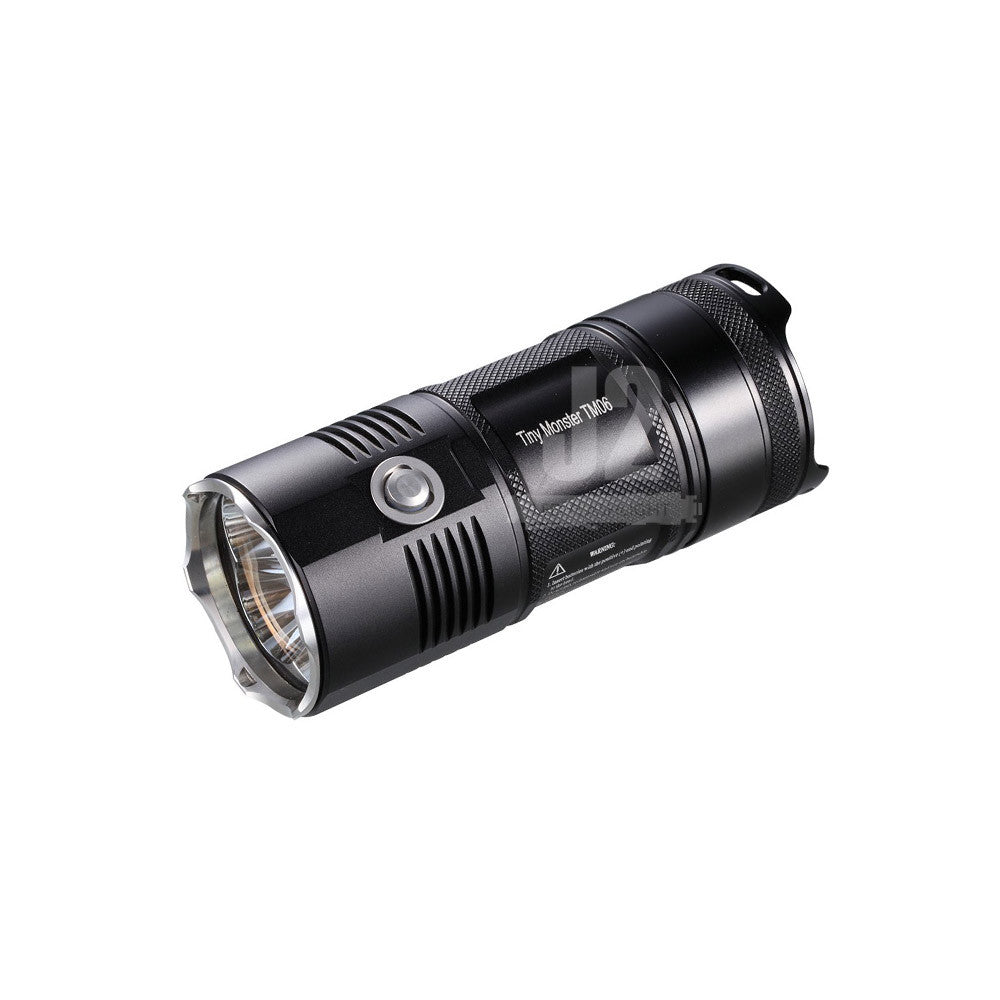 Nitecore TM06 Tactical LED Flashlight with 4 x Nitecore NL1823 2300 mAh 18650 lithium batteries