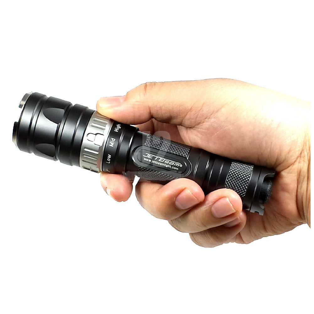 JETBeam RRT-2 LED Flashlight + Nitecore Micro-USB 2600mAh 18650 Rechargeable Battery