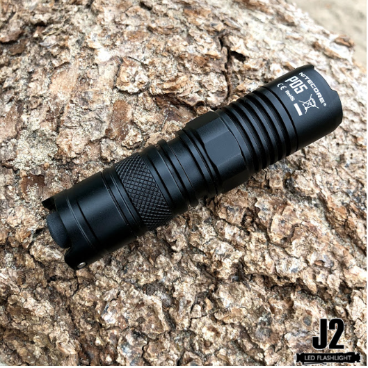 Nitecore P05 460 Lumen Compact LED Self-Defense Flashlight with instant strobe access.