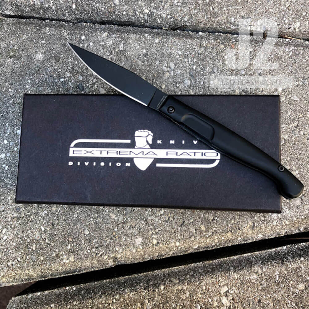 Extrema Ratio Resolza S Black 3.11" N690 Folding Knife EX0362BLK