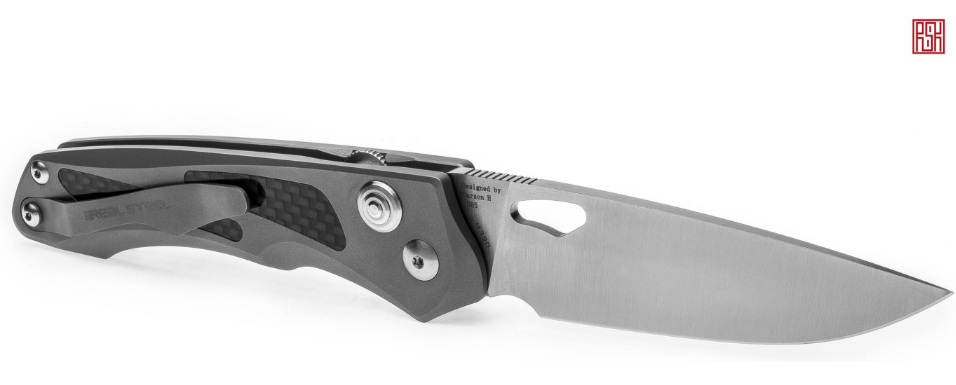 Real Steel Knives 2017 Griffin Titanium handle Carbon fibre RS9311