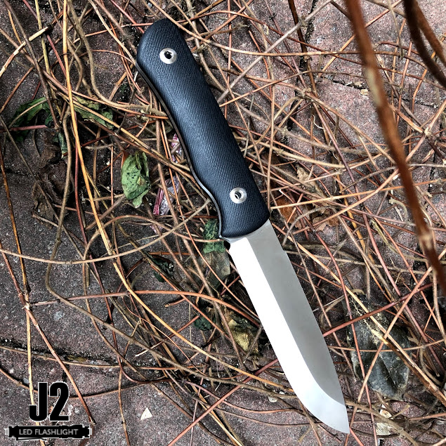 Real Steel Bushcraft Plus Scandi RS3718 knife.