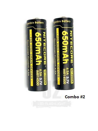 Nitecore NI14500A ( IMR14500 ) 6.5A 3.7V for high drain devices lithium battery