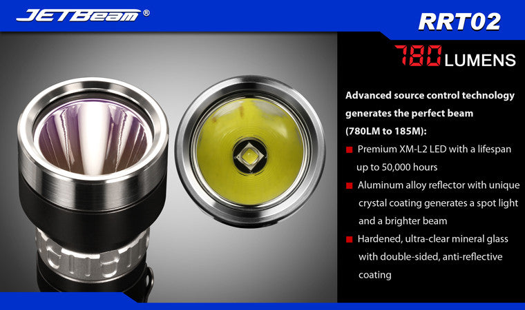 JETbeam RRT02 780 Lumen LED Flashlight