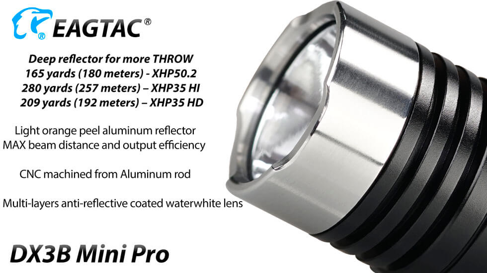 Eagtac DX3B Mini Pro Cool White LED Flashlight