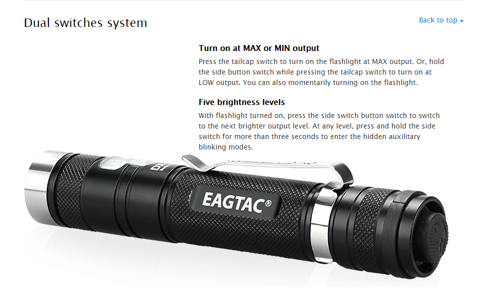 EagleTac DX30LC2-R Kit CREE XP-L HI V3 Cool White LED Flashlight