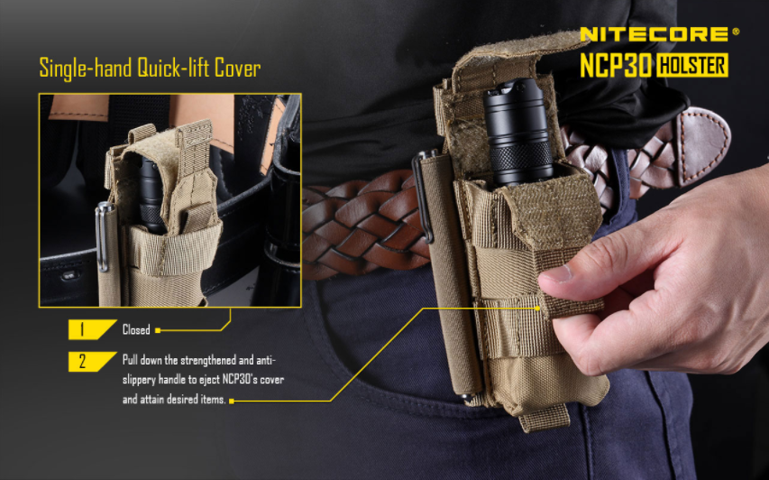 Nitecore NCP30 Flashlight / Pistol Mag Pouch in black