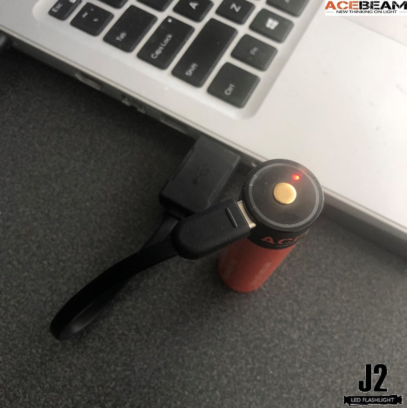 Acebeam IMR 21700NP 510A Built in Micro USB Rechargeable Battery with red light indicator