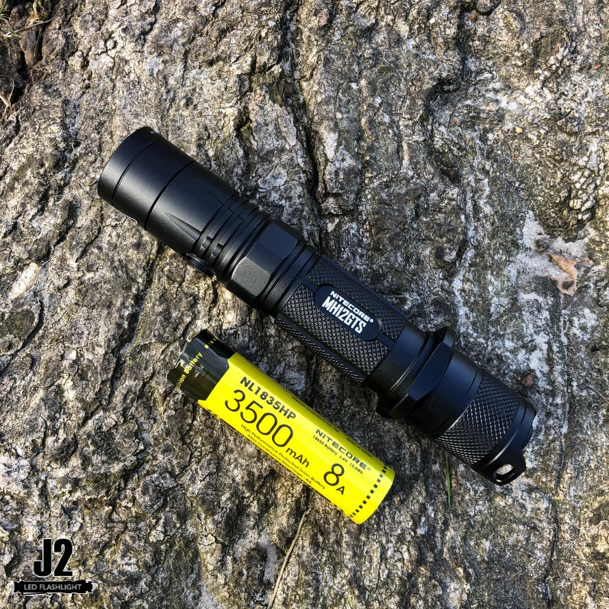 Nitecore MH12GTS Ultra Compact Dual Fuel Search Light with 1800 lumens long throw