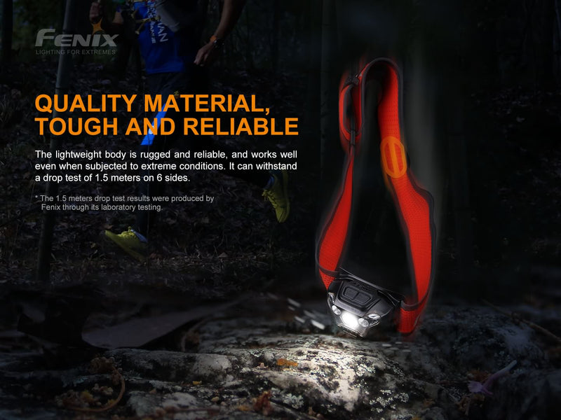 Fenix HL18R T Ultralight Trail Running Headlamp with quality material tough and reliable