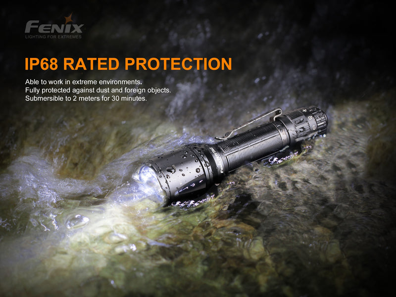 Fenix TK15 TAC has IP68 Rated Protection