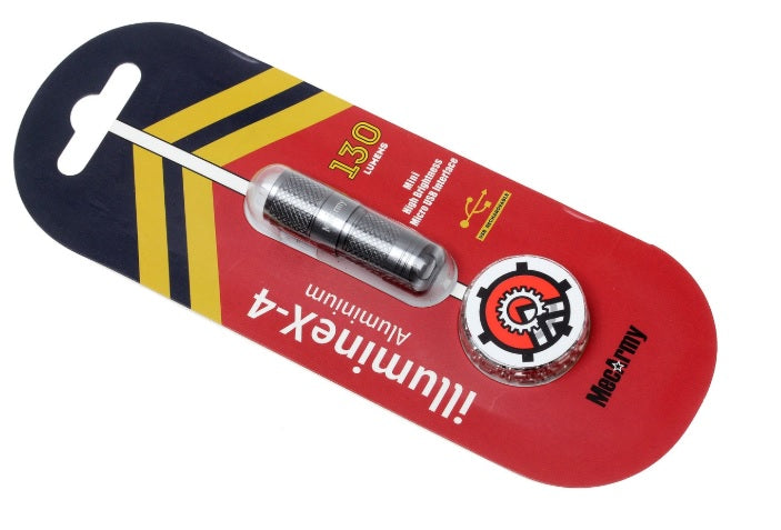 Mecarmy illumineX 4 Grey aluminum packaging