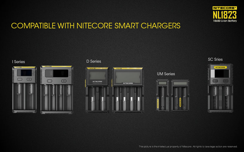 Nitecore NL1823 (2300mAh ) 3.7V High Performance Li-ion Battery