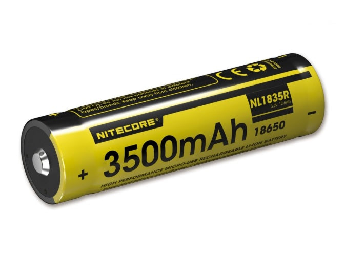 Nitecore NL1835R 3500mAh Micro USB Rechargeable Li-ion Battery