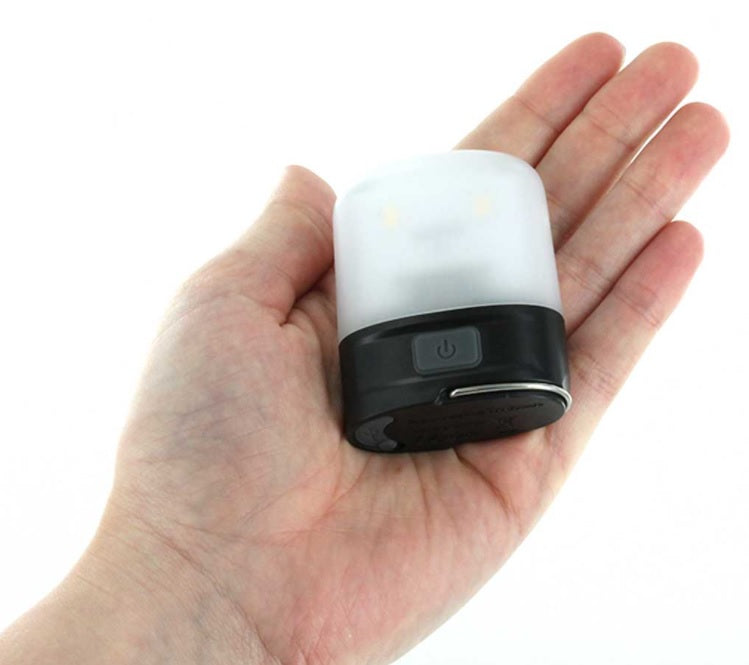 Holding a Nitecore LR10 USB Rechargeable Lantern 