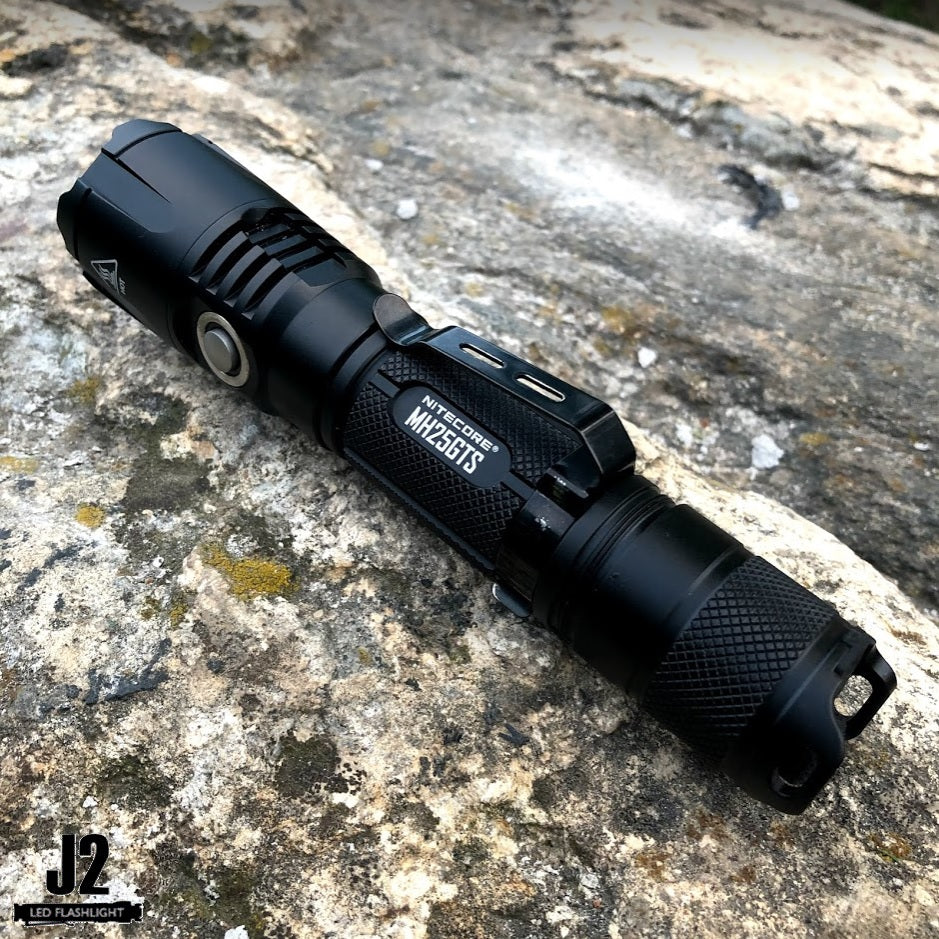 NITECORE MH25GTS 1800 Lumen USB Rechargeable Tactical Flashlight with Battery