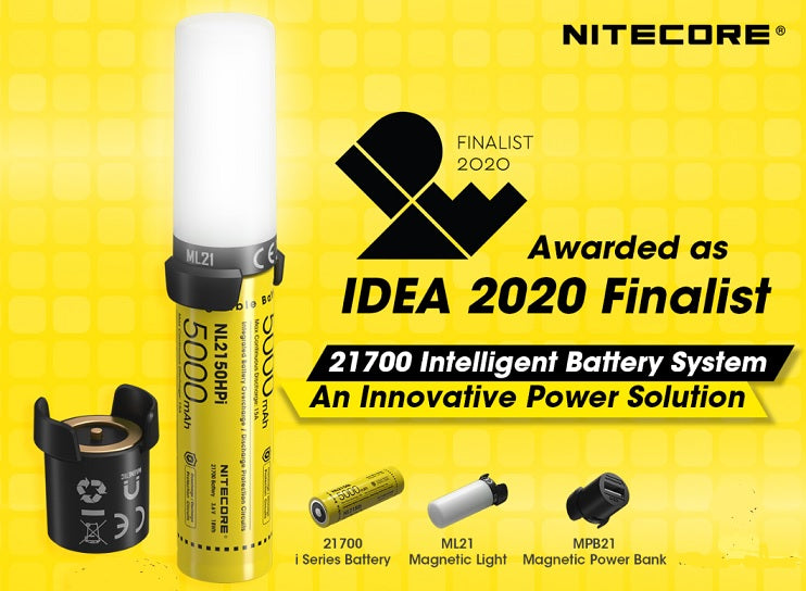 NITECORE MPB21 21700 Intelligent Battery System with Nitecore NL2150HPi battery