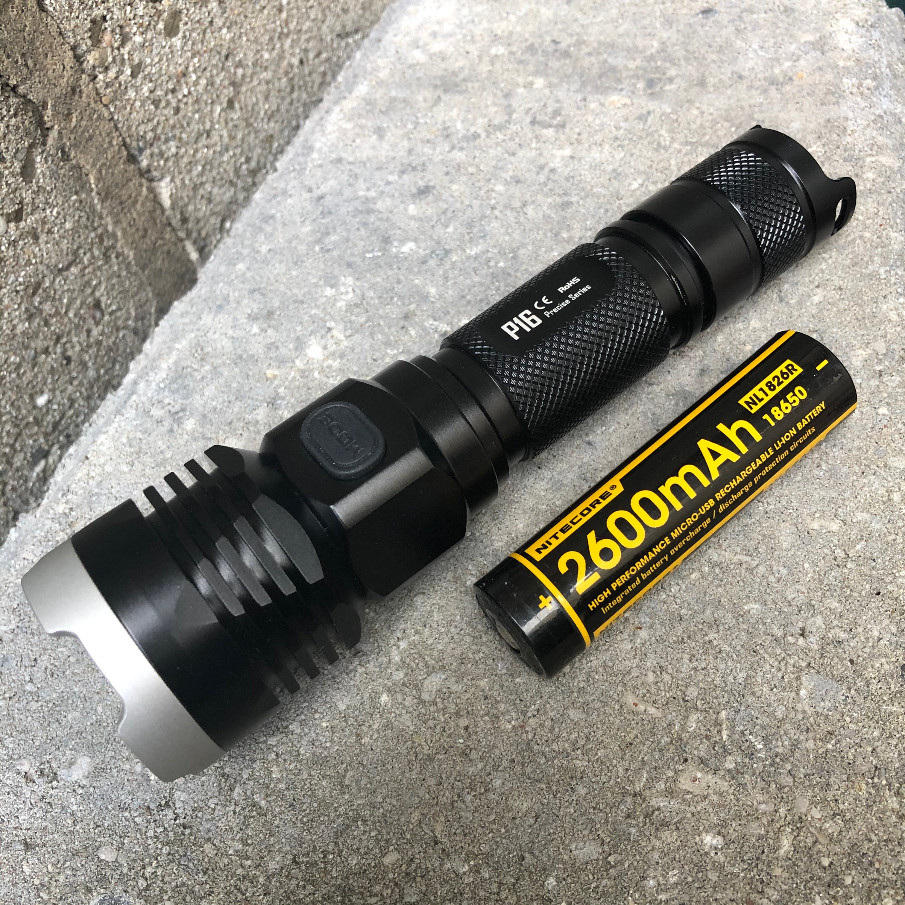 Nitecore P16 + Nitecore NL1826R USB lithium Battery $99.99 + Taxes at the Danforth location