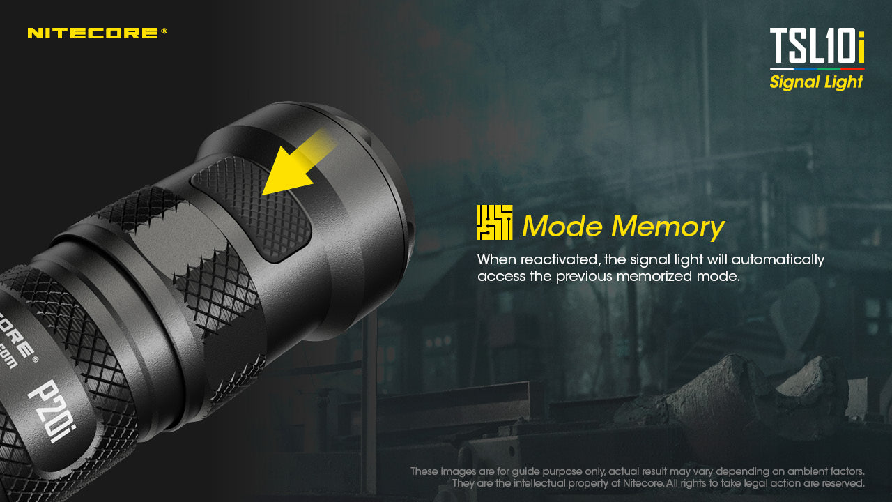 Nitecore Signal Light with mode memory.