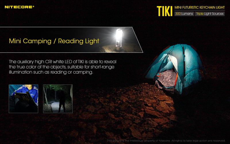 Nitecore Tiki has mini camping and reading light
