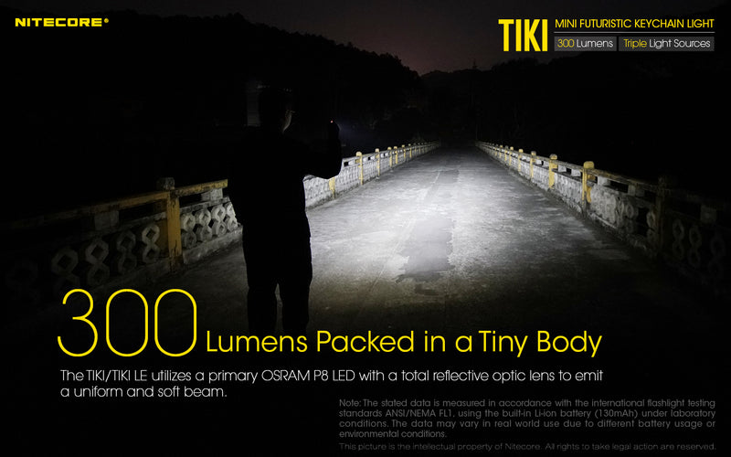 Nitecore Tiki is 300 lumens packed in a tiny body