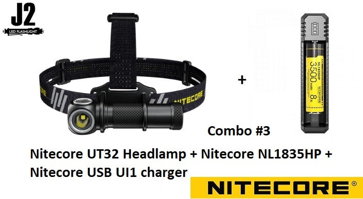 Nitecore UT32 Ultra Compact Coaxial Dual Output Headlamp Specially Designed for Trail Running