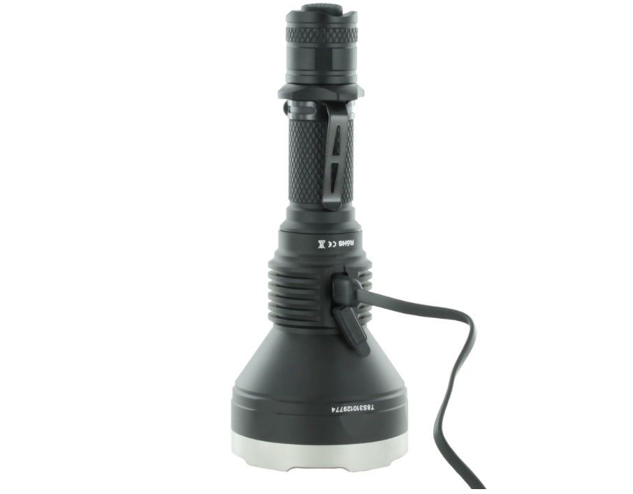 acebeam T27 led flashlight charging with usb cable