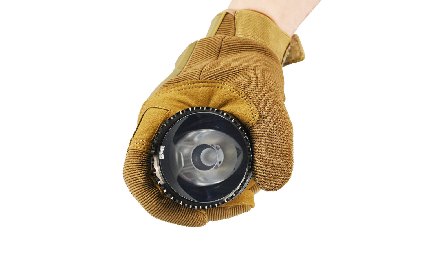 Acebeam L19 V2.0 flashlight with TIR reflector.