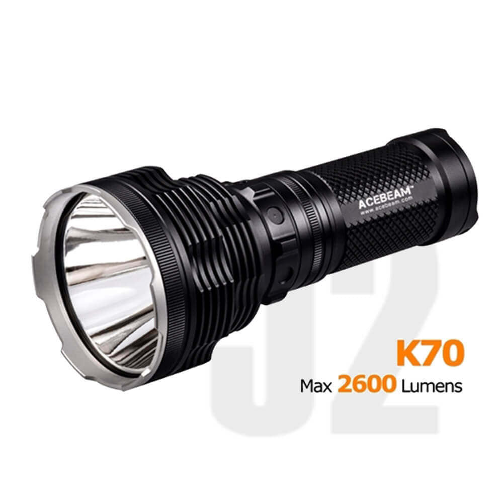 Acebeam K70 Search and Rescue Light with 4 x Acebeam 3100 mAh lithium batteries