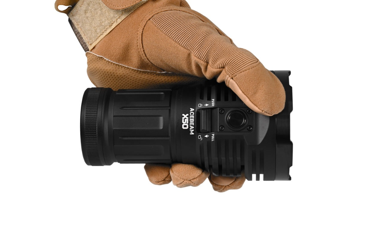 Acebeam X50 V2.0 Flashlight | 45000 Lumens Power Bank & Fast Charging