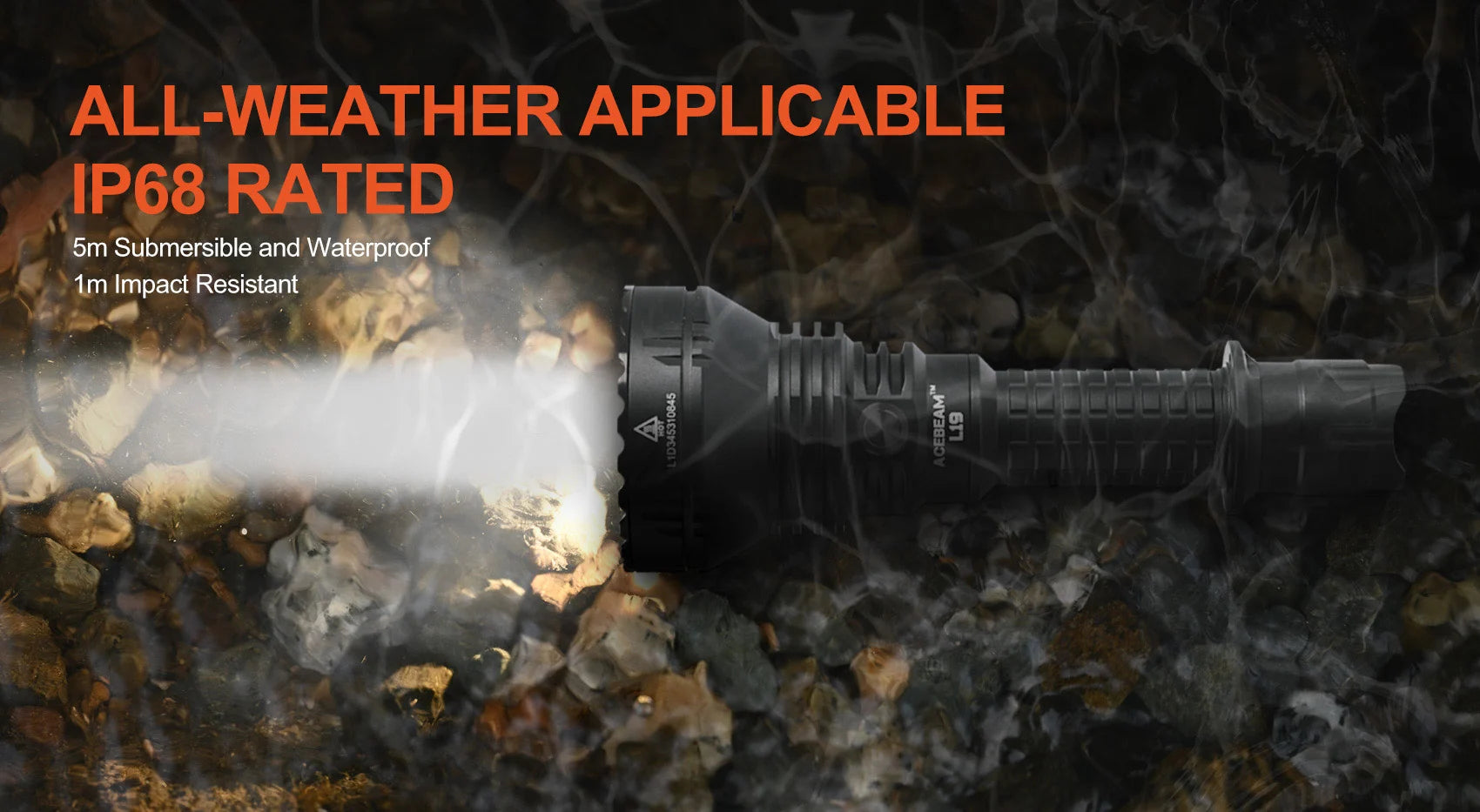 Acebeam L19 2.0 Long Range Tactical LED Flashlig