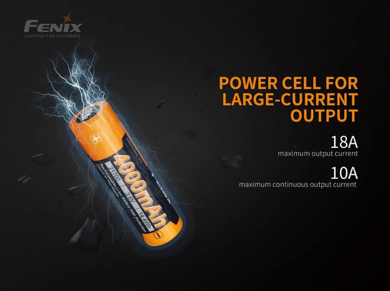 Fenix ARB-L21-4000P Rechargeable Li-ion Power battery with power cell for large current output 18A