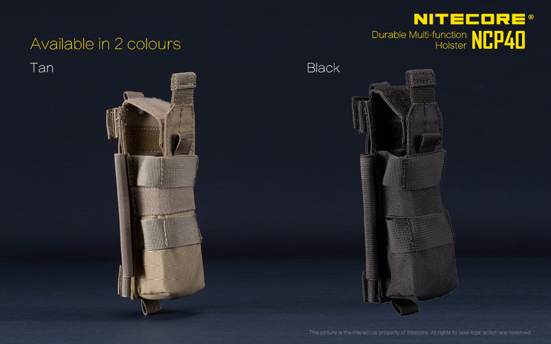 Nitecore NCP40 Holster Durable Multi Function Holster  available in 2 colours.