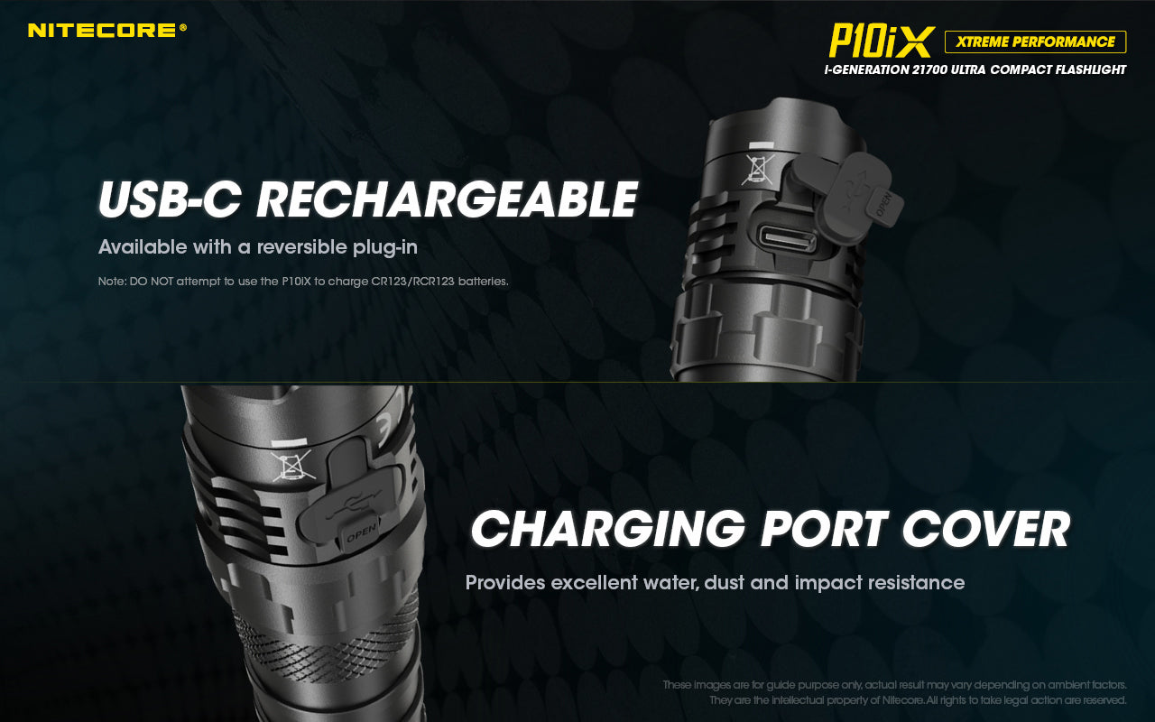 Nitecore P1iX i-Generation 21700 Ultra Compact Flashlight with USB C Rechargeable.