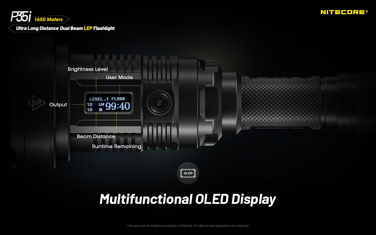 Nitecore P35i Ultra Long Distance Dual Beam LEP
