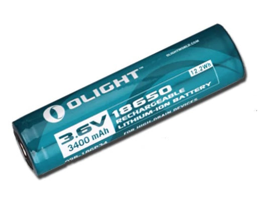 Olight 18650 Battery 3.6V/3400mAh Rechargeable Lithium-Ion
