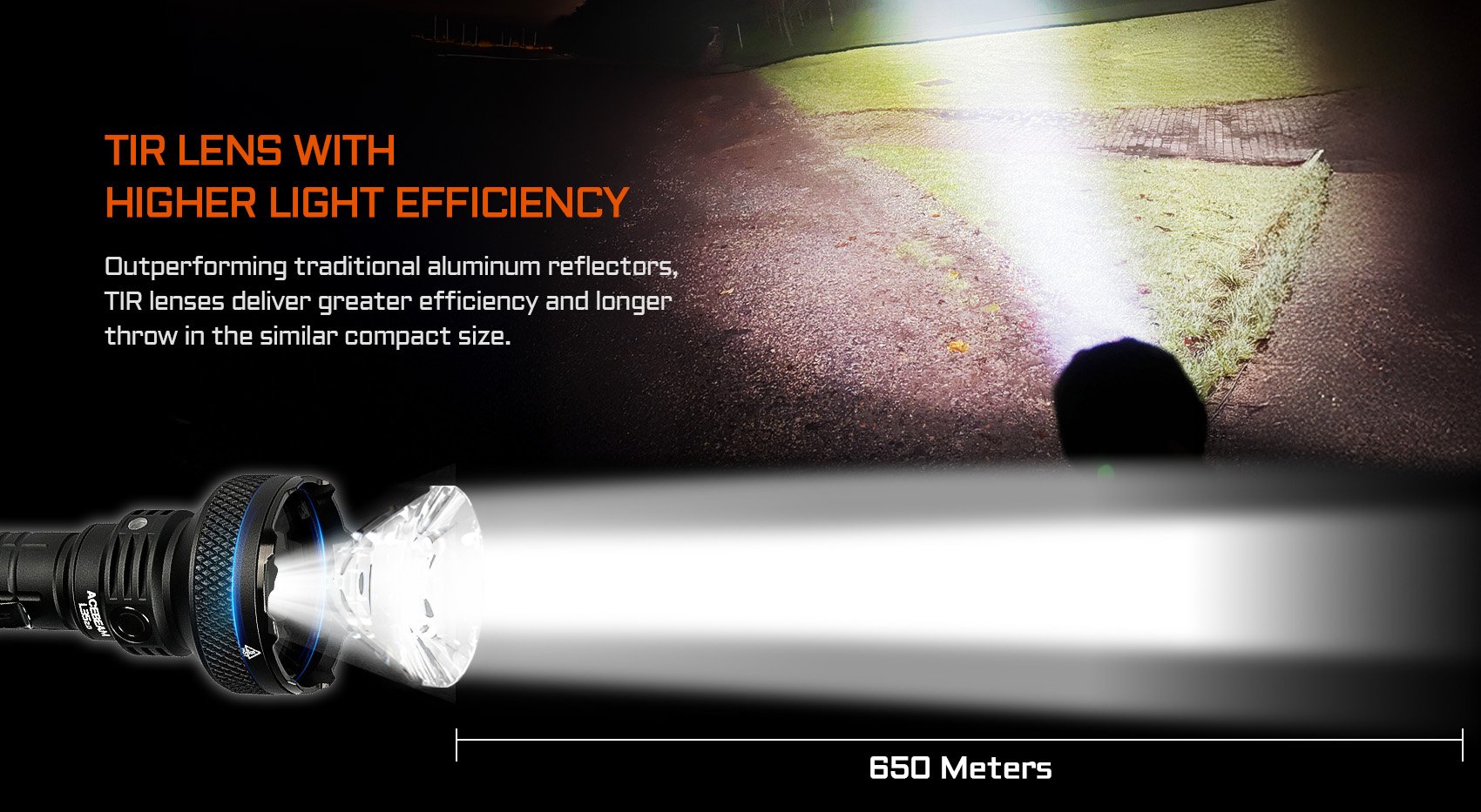 Acebeam L35 2.0 – 5000 Lumen High-Performance Duty Flashlight with 650 meter Throw