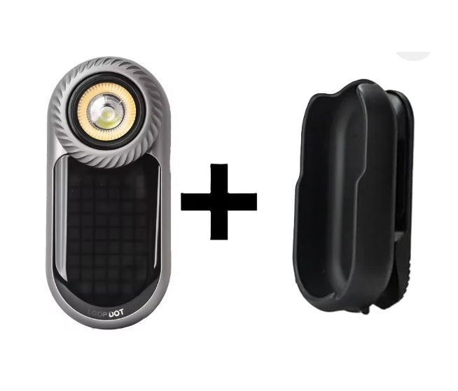 LOOP GEAR LOOPDOT Display EDC Flashlight with Magnetic DotClip